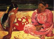 Paul Gauguin Tahitian Women(on the Beach) oil painting artist